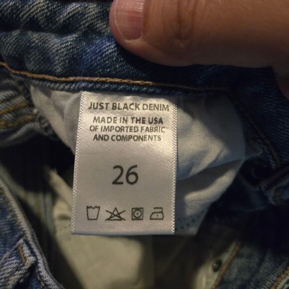 Just Black Denim Women’s Blue High Rise Jeans Size 26 - Picture 4 of 7